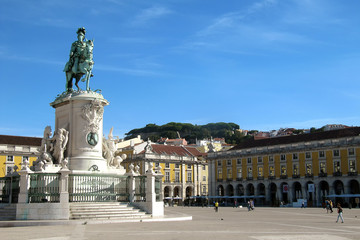 Fototapeta na wymiar Król Józef I statue - Lizbona (Portugalia)