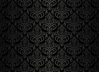 black  vintage wallpaper