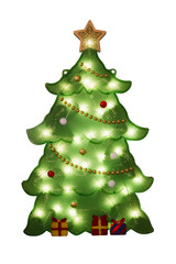 Christmas decoration - tree electric illuminated Christmas light