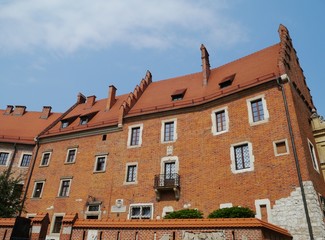 The fortress on the wawel hill in Keakow in Poland