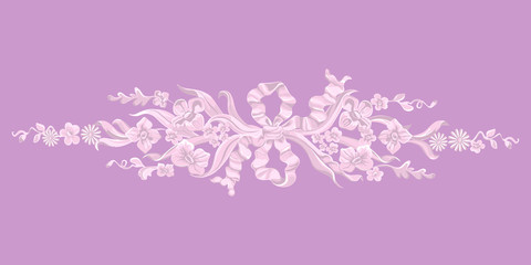 Bouquet of flowers with a bow