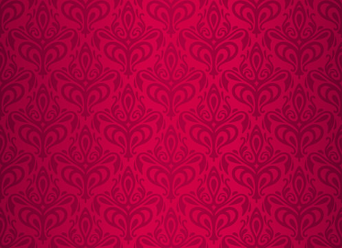 Red  Vintage Wallpaper Design