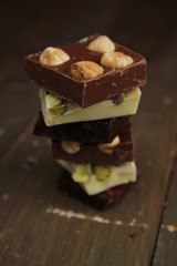 Chocolate pieces
