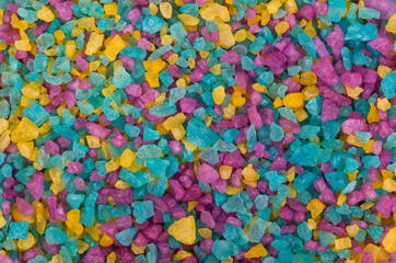 Fototapeta na wymiar Colorful bath salt background
