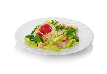 Caesar Salad isolated on a white background