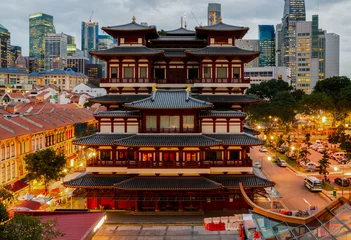 Keuken foto achterwand Singapore De Boeddha Tand Relikwie Tempel