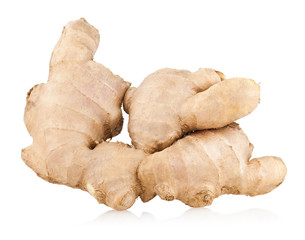 ginger root isolated on white