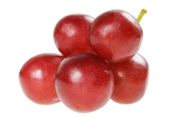 Bunch of red grapes