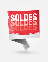 étiquette SOLDES
