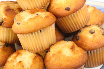 Muffins with chocolate chips