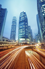 Naklejka premium Skyscrapers in Hong Kong