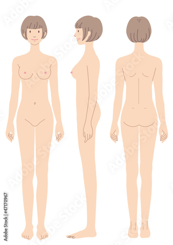 女性のからだ ヌード 正面 横向き 後姿 Wall Mural K Katelyn 女性のからだ ヌード 正面 横向き 後姿 Wall Mural K Katelyn