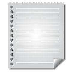 blank page paper note