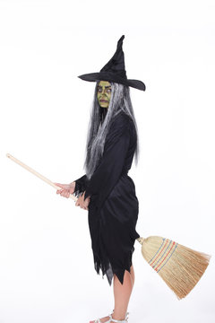 Witch broom mounted