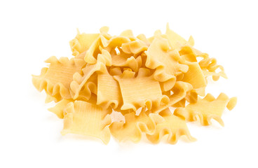 Raw yellow Italian pasta