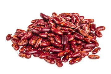 kidney beans on white background