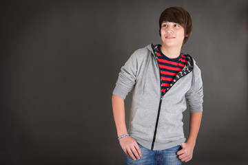 Teenager als Hintergrund im Portrait