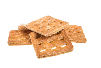 sweet cookies isolated on a white background