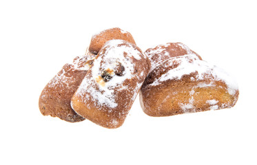 sweet cookies isolated on a white background
