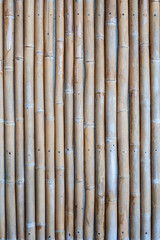 Natural bamboo texture concealed cement wall