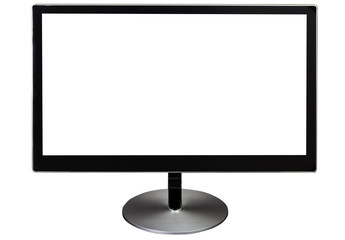 black isolated computer monitor