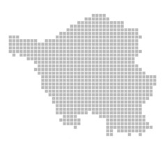 Pixelkarte - Bundesland Saarland