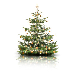 Goldener Weihnachtsbaum