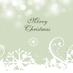 Beautiful snowflakes background for Merry Christmas celebration.
