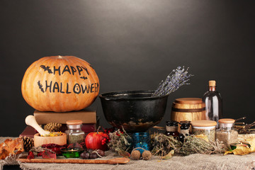 Scary halloween laboratory