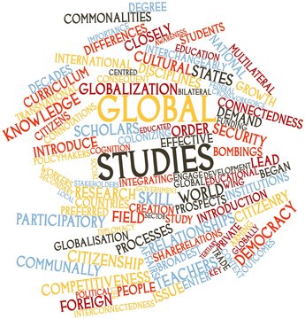 Word cloud for Global studies