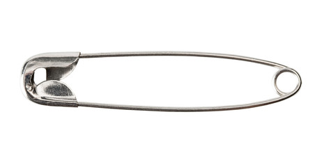 Pin isolated in white background
