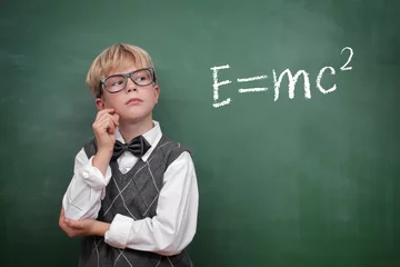 Gardinen Schoolboy at the Blackboard © Coloures-Pic