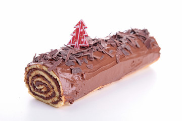 isolated yule log
