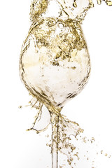 white wine splash