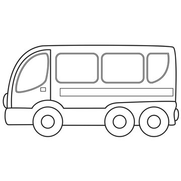 Bus toy. Vector illustration