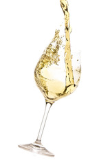 white wine splash
