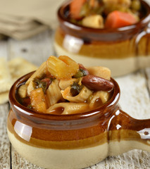 Minestrone Noodle And Vegetable Soup