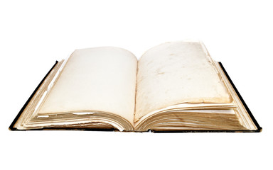 Old book isolated on white