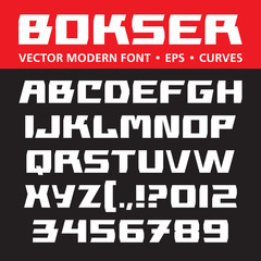 Bokser Font Vector Format