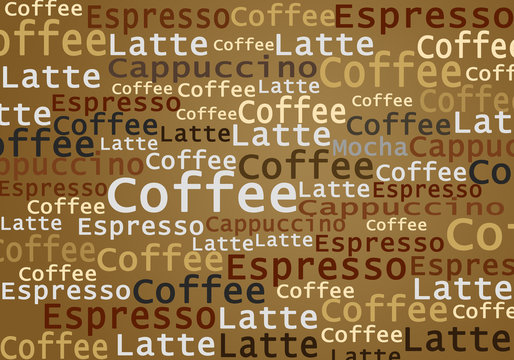 coffee text darker background
