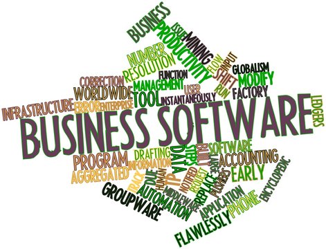 Word cloud for Business software