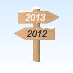New Year 2013 sign. Vector illustration
