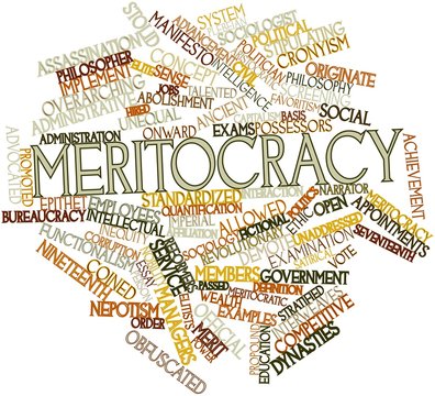 Word cloud for Meritocracy