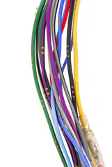 close up of the wiring cable