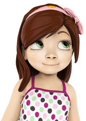 litlle girl close up