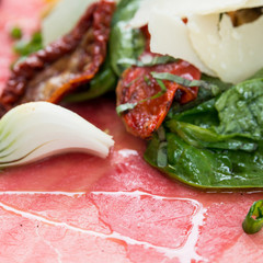 Fresh Sliced raw beef