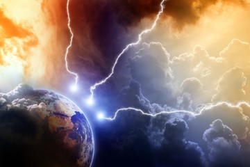 Fototapeta premium Planet in danger