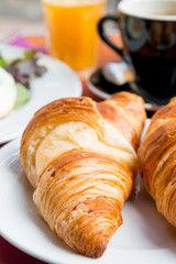 coffee and croissants