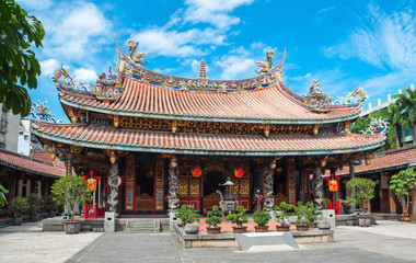 Colorfull buddhist temple in Taiwan