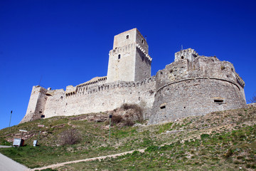 Fototapeta na wymiar Rocca Maggiore - Asyż - Umbria
